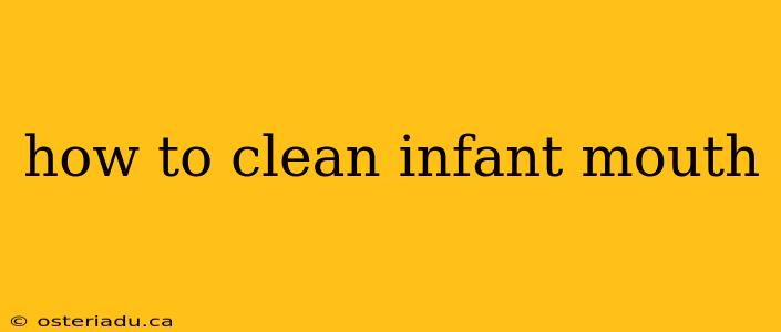 how to clean infant mouth