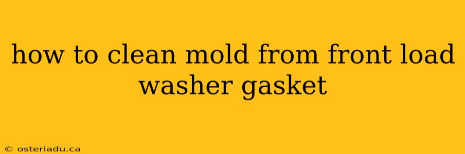 how to clean mold from front load washer gasket