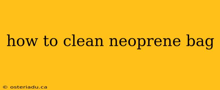 how to clean neoprene bag