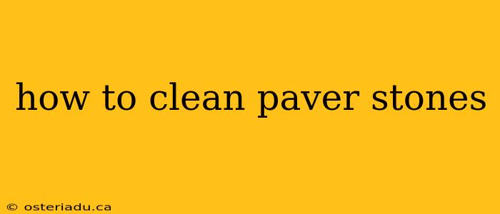 how to clean paver stones