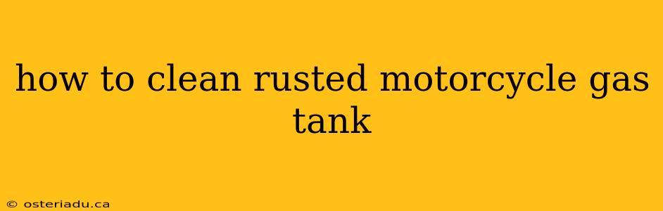 how to clean rusted motorcycle gas tank