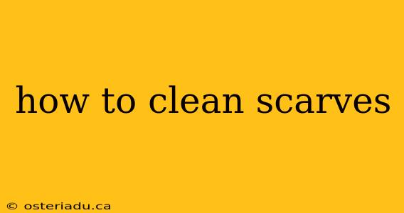 how to clean scarves