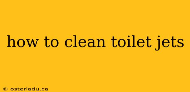 how to clean toilet jets