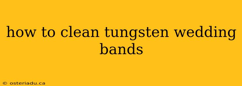 how to clean tungsten wedding bands