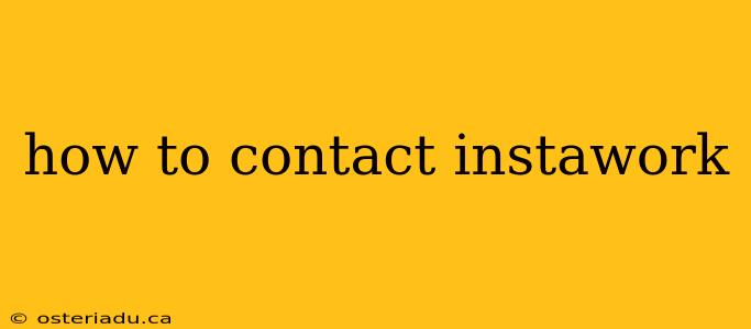 how to contact instawork