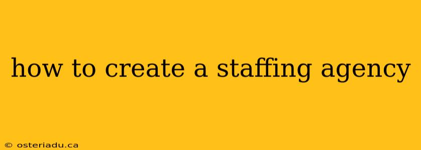 how to create a staffing agency