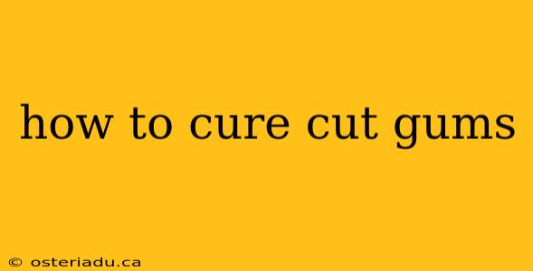 how to cure cut gums