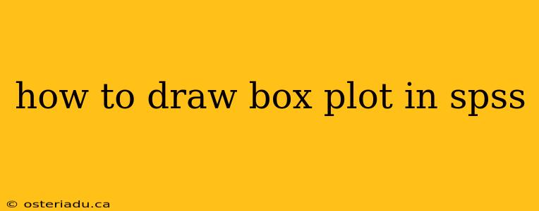 how to draw box plot in spss