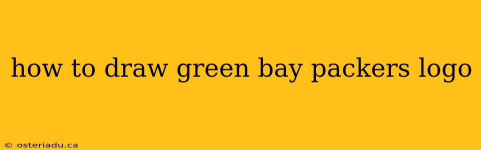 how to draw green bay packers logo