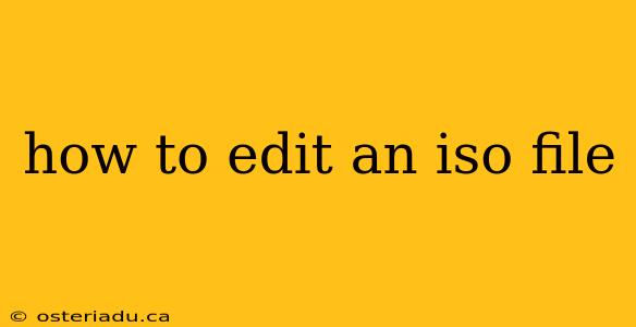 how to edit an iso file