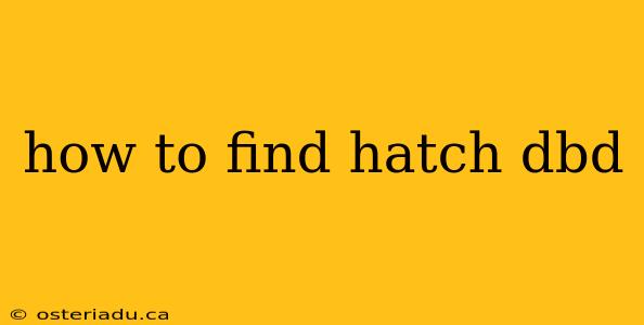 how to find hatch dbd