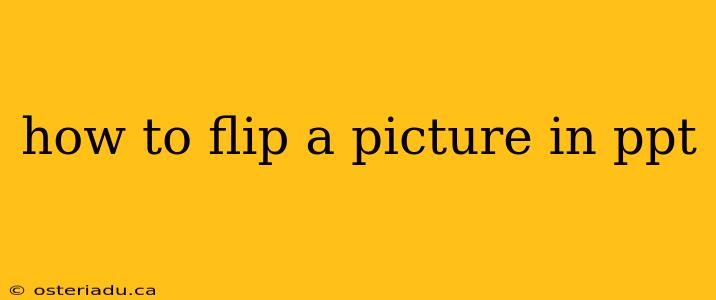 how to flip a picture in ppt