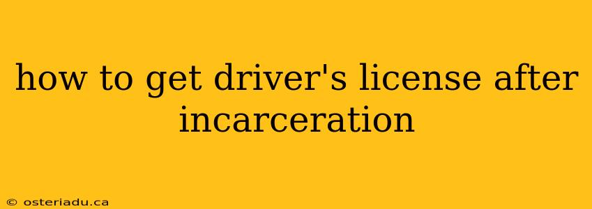 how to get driver's license after incarceration