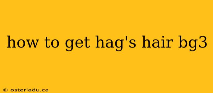 how to get hag's hair bg3