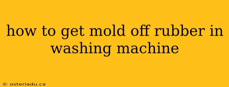 how to get mold off rubber in washing machine