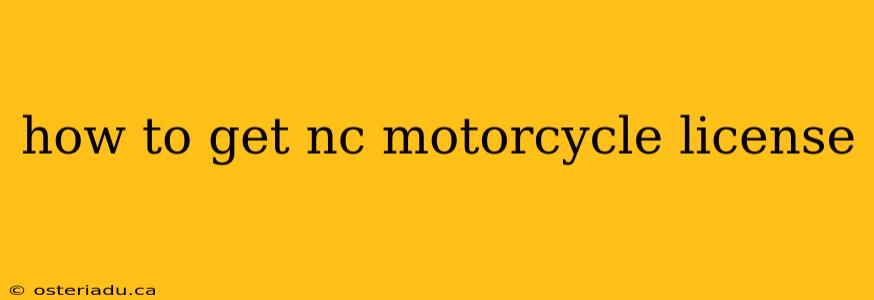 how to get nc motorcycle license