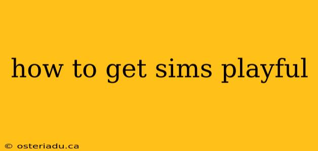 how to get sims playful