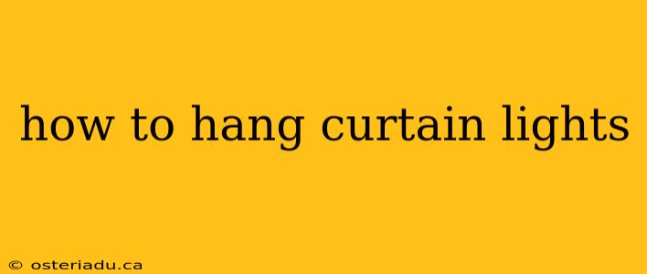 how to hang curtain lights