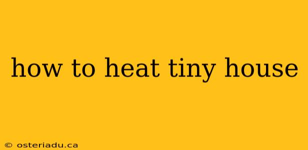 how to heat tiny house