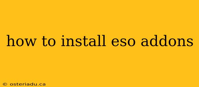 how to install eso addons