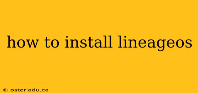 how to install lineageos