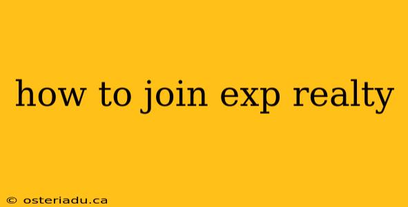 how to join exp realty