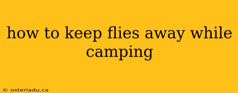 how to keep flies away while camping