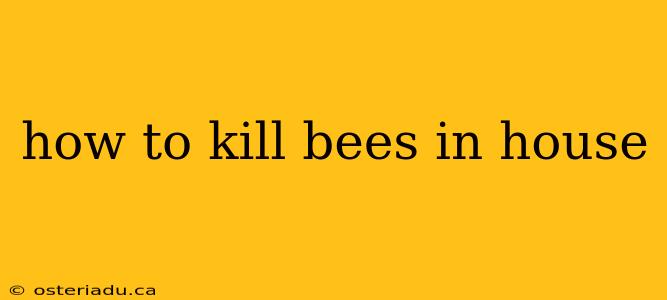 how to kill bees in house