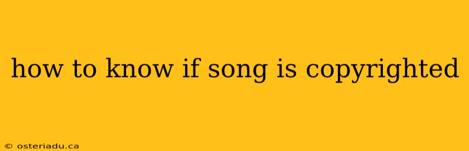 how to know if song is copyrighted