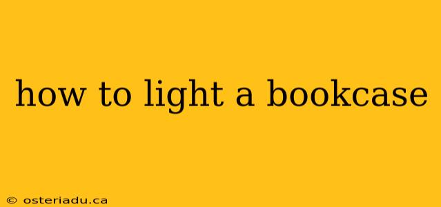 how to light a bookcase