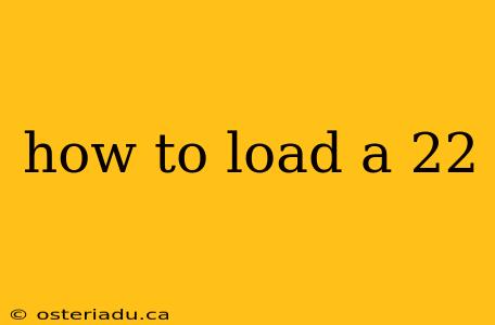 how to load a 22