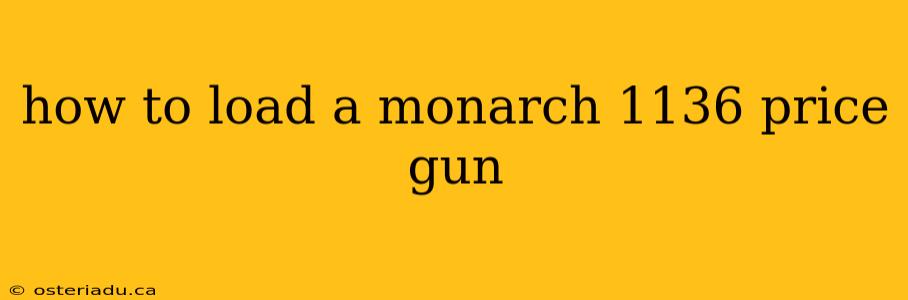 how to load a monarch 1136 price gun