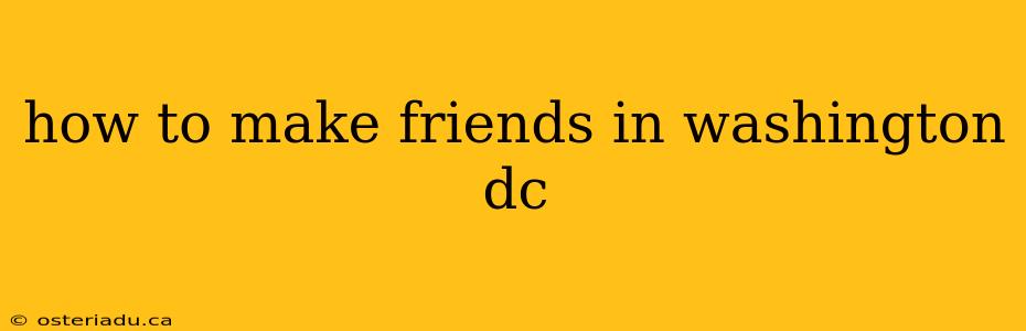 how to make friends in washington dc