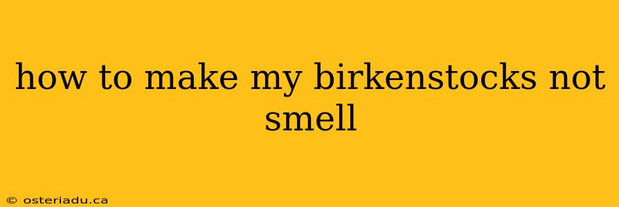 how to make my birkenstocks not smell