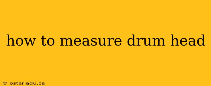 how to measure drum head