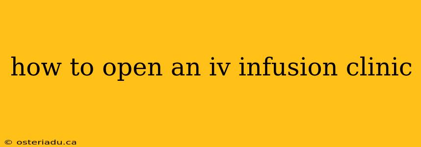 how to open an iv infusion clinic