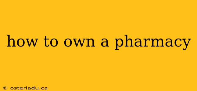 how to own a pharmacy