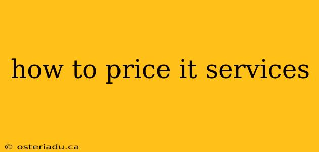 how to price it services