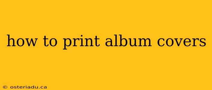 how to print album covers