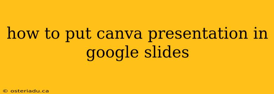 how to put canva presentation in google slides