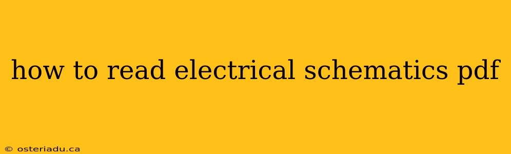 how to read electrical schematics pdf