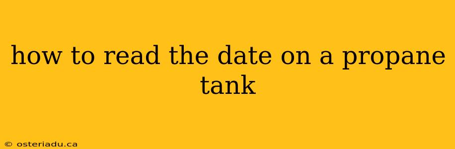 how to read the date on a propane tank