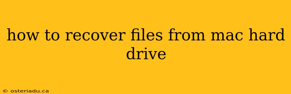 how to recover files from mac hard drive