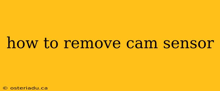 how to remove cam sensor