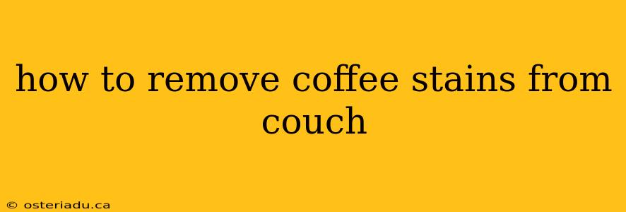 how to remove coffee stains from couch