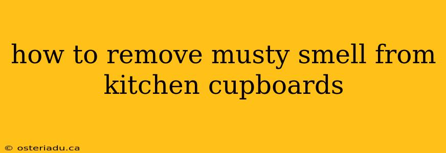 how to remove musty smell from kitchen cupboards