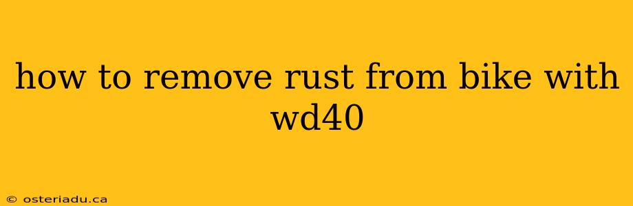 how to remove rust from bike with wd40