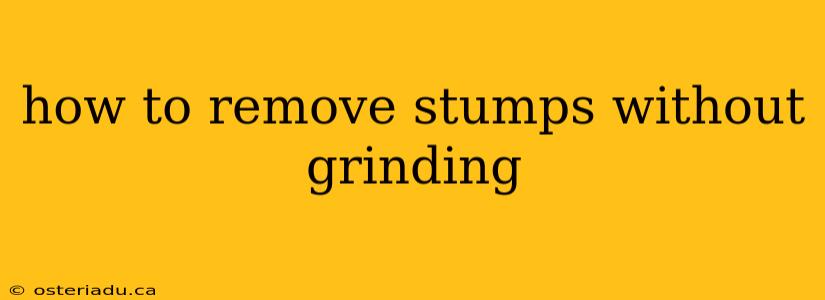 how to remove stumps without grinding