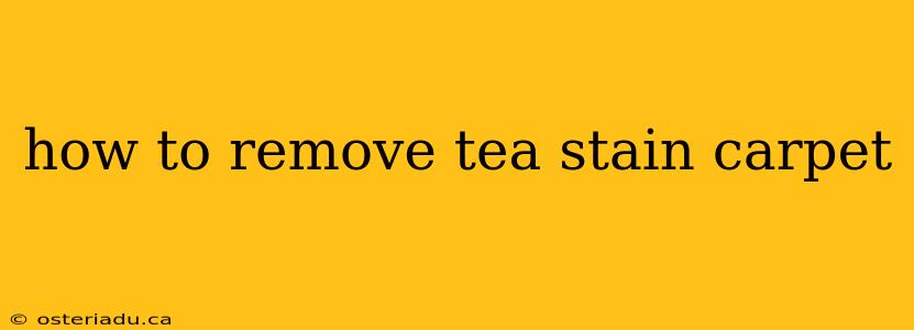 how to remove tea stain carpet