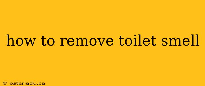 how to remove toilet smell